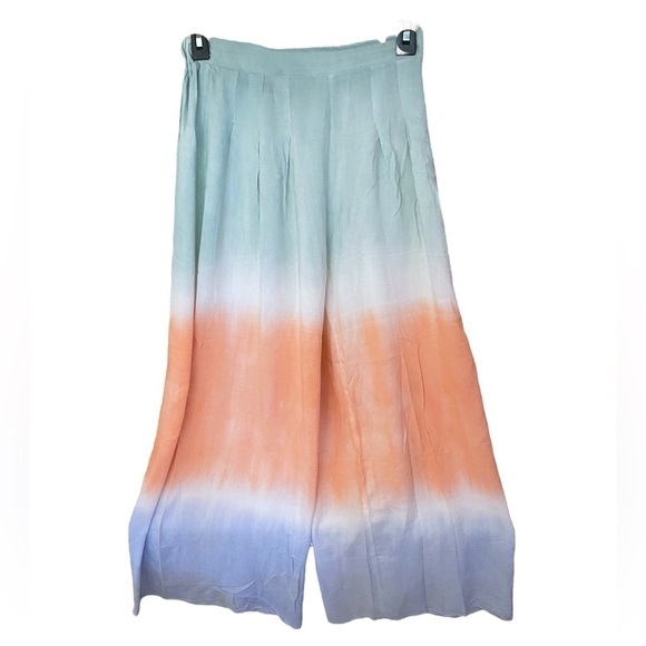 Love Culture 100% RAYON Wide Leg Pants Pull-On Loose Flowy Soft Pastels … - Picture 6 of 11